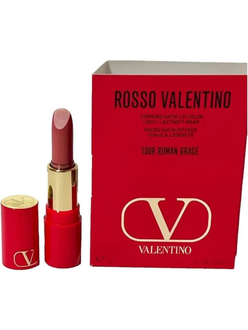 Striking Satin Lip Color - Long-Lasting Mini Travel Size Lipstick 0.03 oz